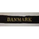 "D", Danish Navy Cap Tally Diana