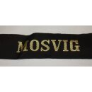 "M", Danish Navy Cap Tally Mosvig