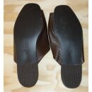 Hausschuhe, Leder Milit&auml;rkrankenhaus, verschiedene Gr&ouml;&szlig;e 41, dunkelbraun, neu, OVP