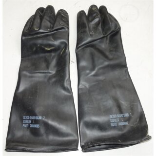 NBC Protective Gloves, Skyddshandskar 7, black Small (ca. 7-8)