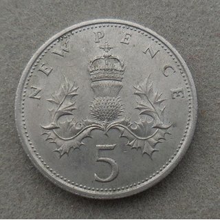 5 Pence / New Pence Mnze