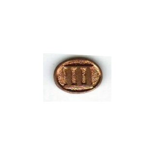Auflagen f&uuml;r Schie&szlig;abzeichen der Kampfgruppen, bronze "III" Verleihungen