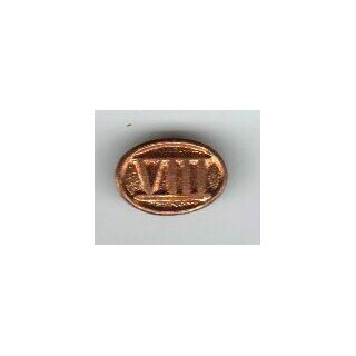 Auflagen für Schießabzeichen der Kampfgruppen, bronze  "IV" Verleihung, magnetisch