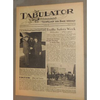 Tabulator - Tempelhof Air Base Weekly - Berlin Vol.4 No.42, 30 October 1954