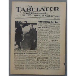 Tabulator - Tempelhof Air Base Weekly - Berlin Vol.4 No.43, 16 November 1954