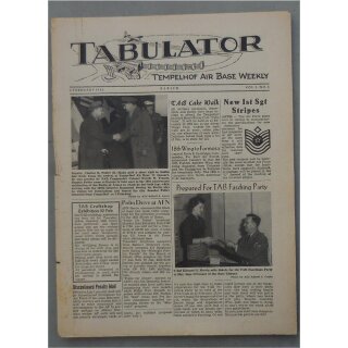 Tabulator - Tempelhof Air Base Weekly - Berlin Vol.5 No.5, 5 February 1955
