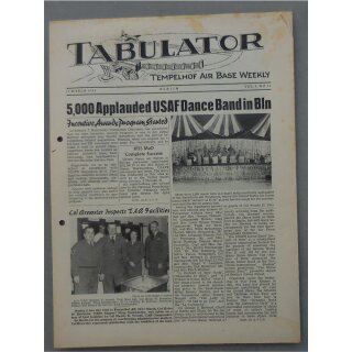 Tabulator - Tempelhof Air Base Weekly - Berlin Vol.5 No.11, 19 March 1955