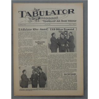 Tabulator - Tempelhof Air Base Weekly - Berlin Vol.5 No.15, 16 April 1955
