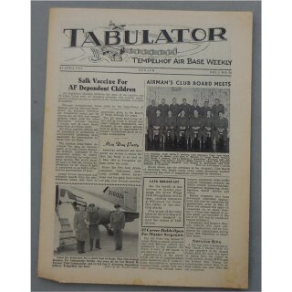 Tabulator - Tempelhof Air Base Weekly - Berlin Vol.5 No.16, 23 April 1955