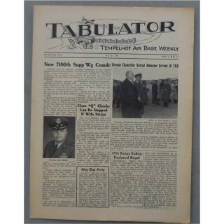 Tabulator - Tempelhof Air Base Weekly - Berlin Vol.5 No.17, 30 April 1955