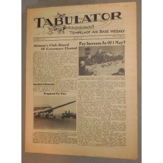 Tabulator - Tempelhof Air Base Weekly - Berlin Vol.5 No.12, 26 March 1955