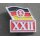 Anniversaries of the GDR 1932, 17 Years 1966, Aluminium gold coloured, painted, Pin Back