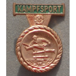 Stasi Martial Arts Badge, Level II 711b, Non ferrous Metal, verical Pin