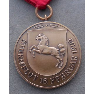 Sturmflut 1962, Medaille Niedersachsen