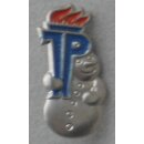 Wintersports Badge of the Joung Pioneers 1185 Bronze Snowman
