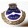 ADMV - Honour Badge for 40 Years of Accident-Free Driving 1817c, dark blue/white Enamel, Screw missing