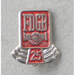 Honour Pin for 25 Years of Membership in the Union 52c, transparent painted