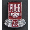 Honour Pin for 25 Years of Membership in the Union 52c, transparent painted