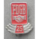 Honour Pin for 25 Years of Membership in the Union 52c, transparent painted