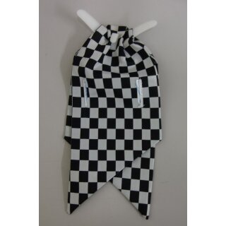Ladies Cravat, Metro Police black/white, label removed
