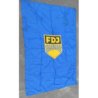 FDJ Flag / Marching Flag Type1, about , vertical, Dederon, with some dirty spots
