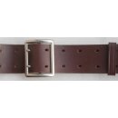 Leather Belt, brown, NVA 110cm, worn, purple