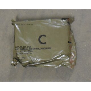 Suit Chemical Protective, woodland XX-Small, original packed
