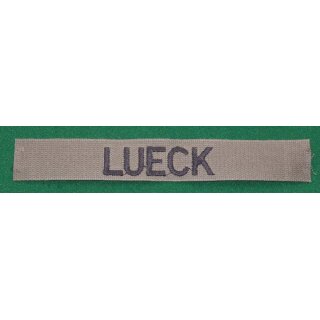 "L" Nametapes subdued LUECK