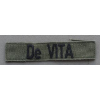 "D" Nametapes subdued De VITA