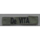 "D" Nametapes subdued De VITA