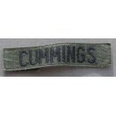 "C" Nametapes subdued CUMMINGS