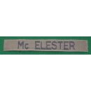"M" Nametapes subdued Mc ELESTER