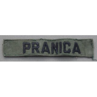 Vietnam Nametapes, early Style PRANICA