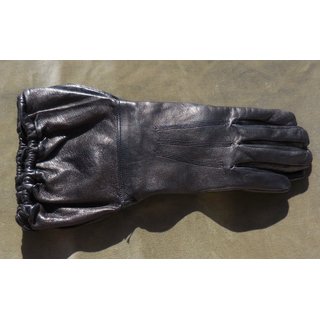 Motorradhandschuhe, Armee / Carabinieri, Leder schwarz