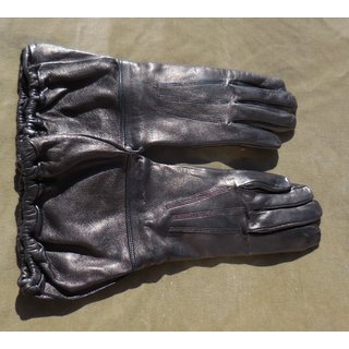 Motorradhandschuhe, Armee / Carabinieri, Leder schwarz