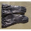 Motorcycle Gloves, Army / Carabinieri, black Leather