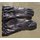 Motorcycle Gloves, Army / Carabinieri, black Leather