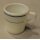 Pyrex Restaurant Tableware, white w. blue Stripes Coffee Pot, small