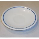 Pyrex Restaurant Tableware, white w. blue Stripes Plate...