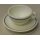 Pyrex Restaurant Tableware, white w. blue Stripes Plate for Coffee Cup