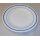 Pyrex Restaurant Tableware, white w. blue Stripes Cake Plate