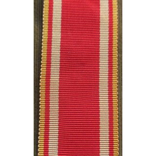 Band, Lippe-Detmold, Dienstauszeichnungs-Kreuze, 1851-73 Ordensband kurz, 31mm, original