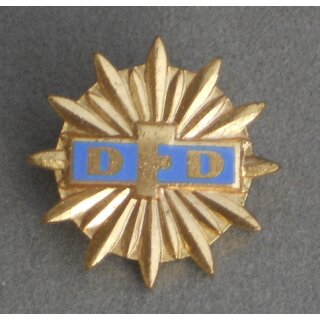 Honour Badge of the DFD, gold 44a, non ferrous Metal, enameled