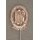 Sports Badge for Adults, 1956-65, silber, 4 Wiederholung 1970b, Miniature with writing, reddish