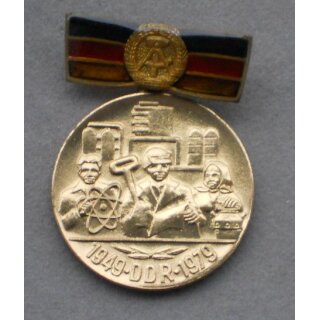 "30th Anniversary of the Foundation of the GDR" Medal 287a, 1979