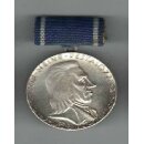 Pestalozzi-Medaille für treue Dienste, silber 161e, 1986-90, Eisen, in original Etui