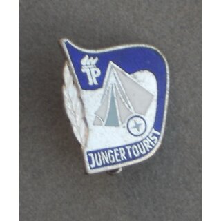 Tourists Badge from 1955, silver 1204b, enamelled Iron