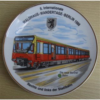 Plate, Public Transport Motifs, Waldhaus-Walking Day-Berlin