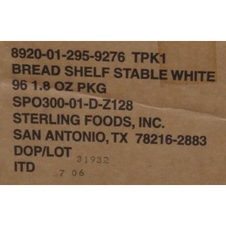 Bread, Shelf Stable, White