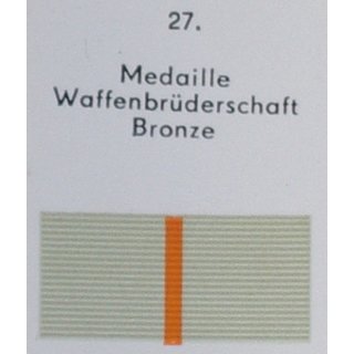 Medaille der Waffenbrderschaft, bronze